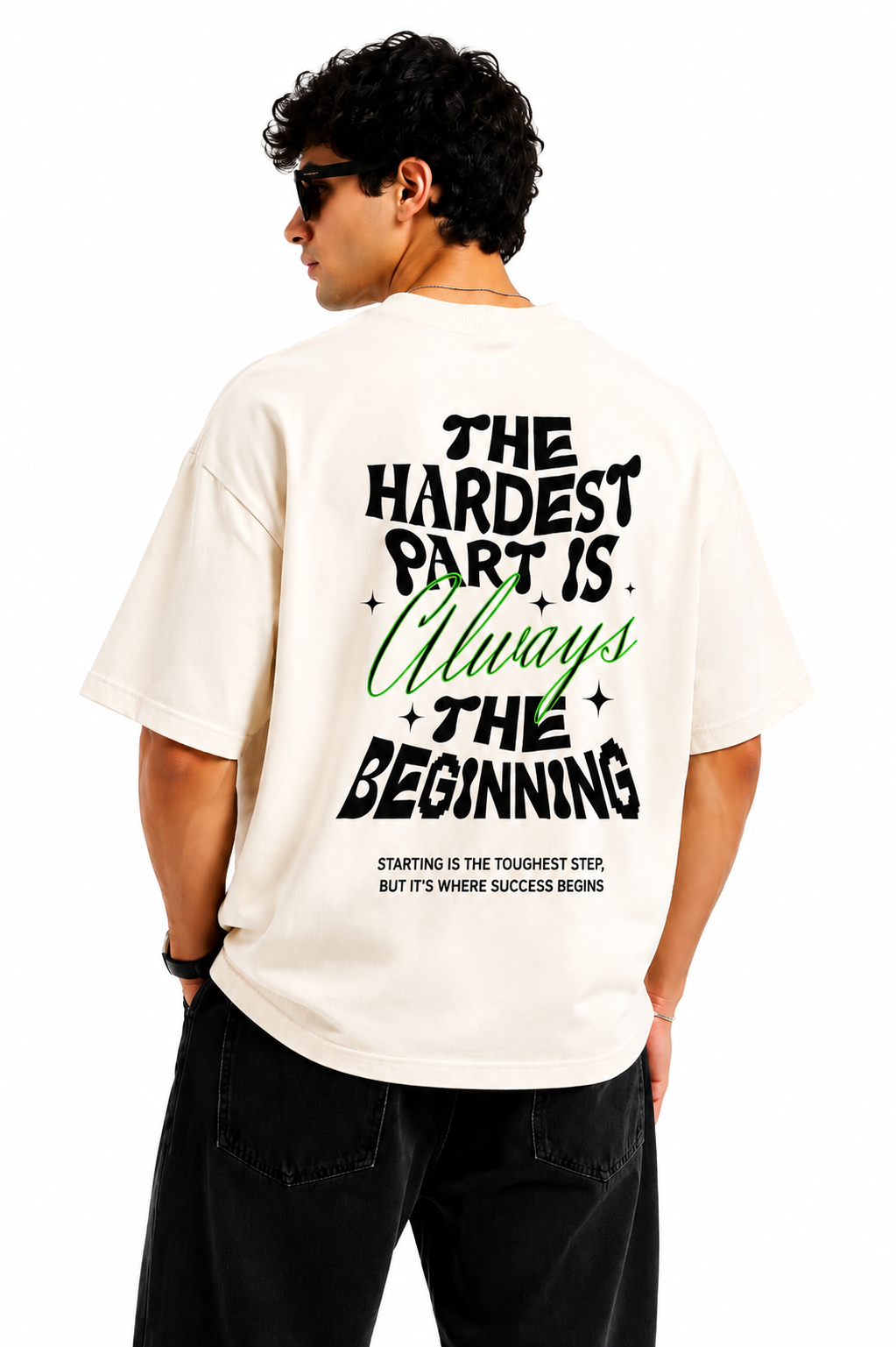 Beginning Oversized T-Shirt | 300 GSM Cotton Tee